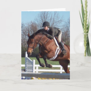 Chevaux et Show Jumping Carte de voeux