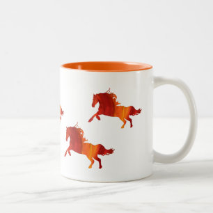Chevaux Mug à deux tons