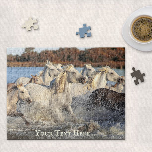 Chevaux sauvages Camargue France Puzzle