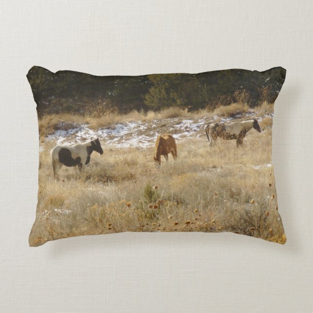 Chevaux sauvages Coussin d'ascension (Devant)