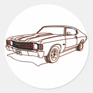 Chevelle Classic Round Sticker