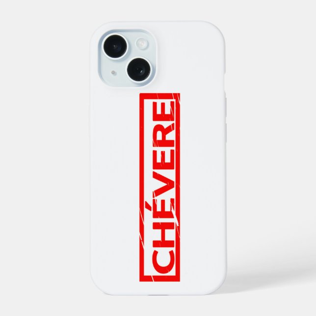 Chévere Stamp iPhone 15 Case (Back)