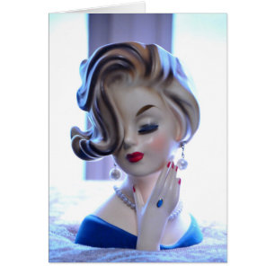 Cheveux chics sophistiqués de Madame Head Vase