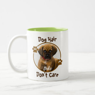 Cheveux de chien s'en fiche Mug personnalisée