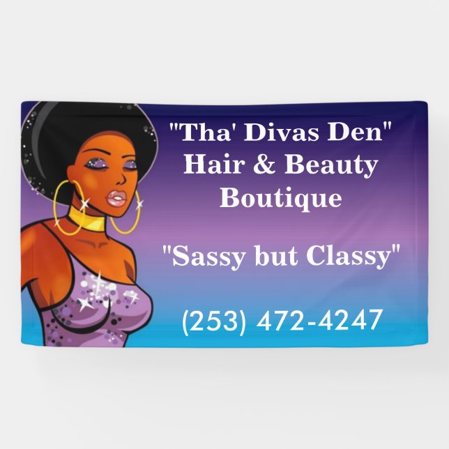 Cheveux de repaire de divas de Tha et bannière de (Horizontal)