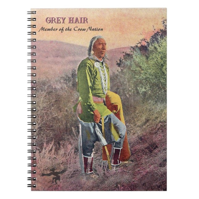 Cheveux gris Carnet amérindien (Devant)