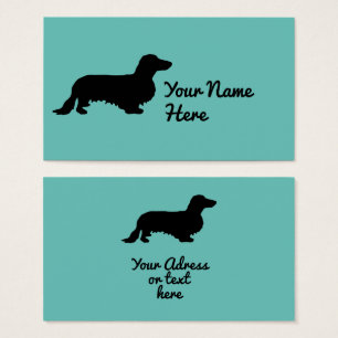 Cheveux longs Dachshund - Silhouette 1