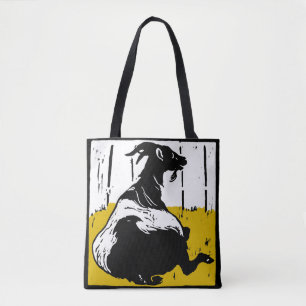Chèvre de coupe victorienne sur sac