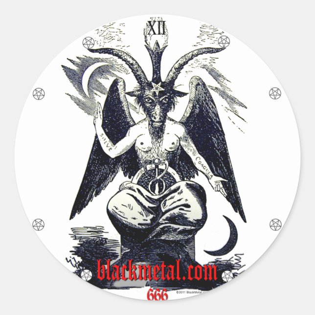 Chèvre de Mendes Sticker rond (Devant)