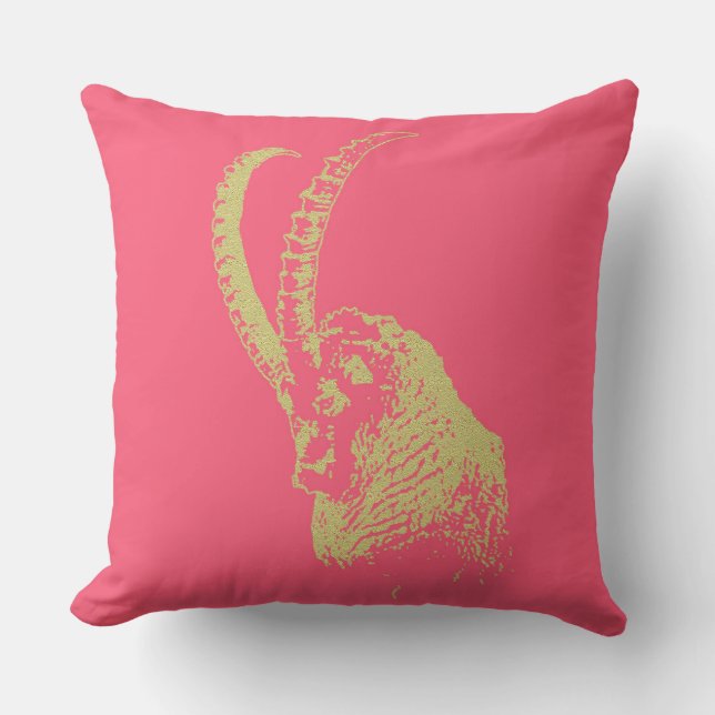 Chèvre de montagne - Coussin (Recto)