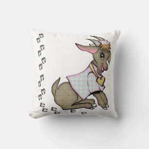 Chèvre mignonne avec veste et Coussin Casquette