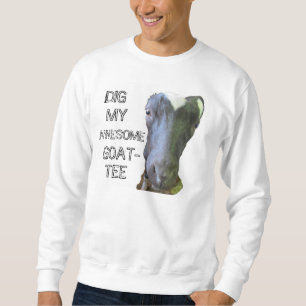 Chèvre "MY AWESOME CHÈQUE-TEE" Mens Sweatshirt