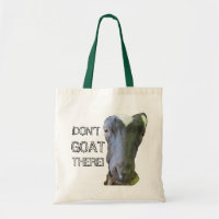 Chèvre "NE VEUX PAS LÀ !" Sac fourre-tout