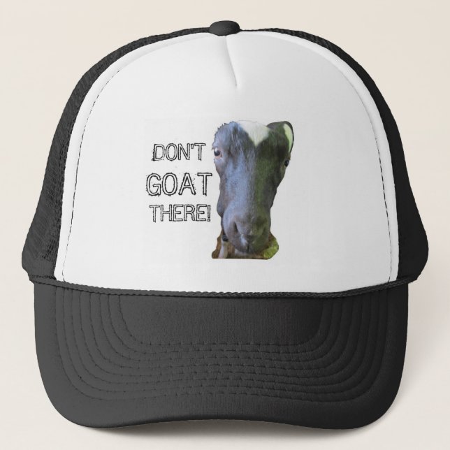 Chèvre "N'Y VA PAS" Casquette (Devant)
