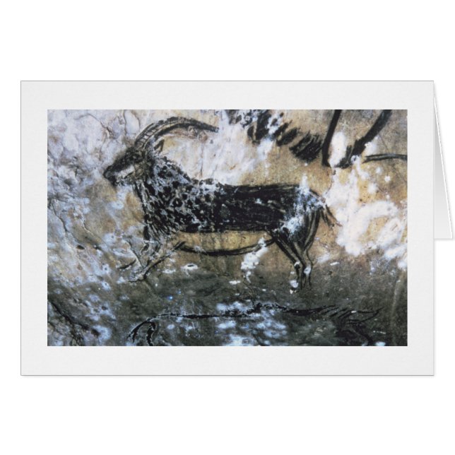 Chèvre ou chamois, peinture rocheuse dans la chamb (Devant horizontal)