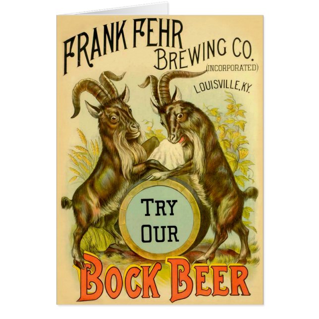 Chèvres Bock Bière Publicité (Devant)