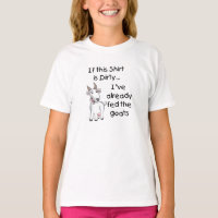 Chèvres en T-shirts Fed les chèvres