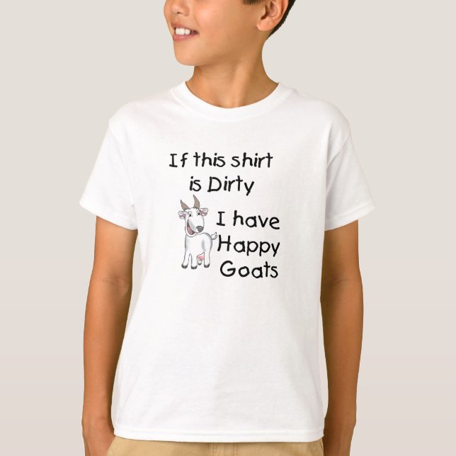 Chèvres en T-shirts pour enfants (Devant)
