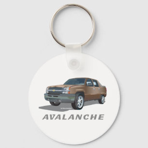 Chevrolet Avalanche Gold Keychain