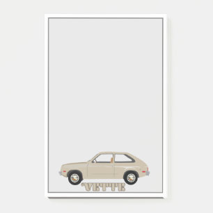 Chevrolet Chevette Vette beige retro classic car Post-it Notes