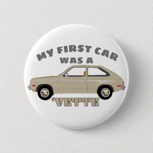 Chevrolet Chevette Vette retro classic car 2 Inch Round Button