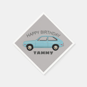 Chevrolet Chevette Vette retro classic car Napkin