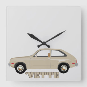 Chevrolet Chevette Vette retro classic car Square Wall Clock