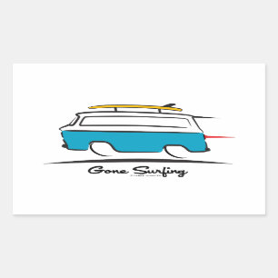 Chevrolet Corvair Greenbrier Gone Surfing Sticker