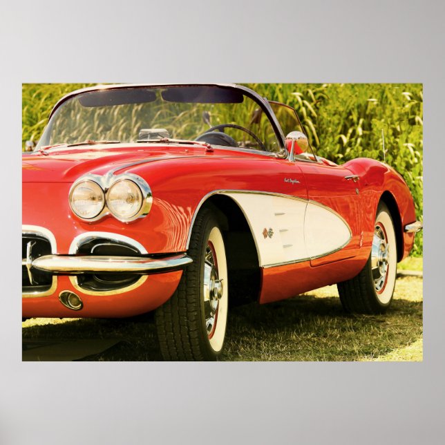 Chevrolet Corvette c1-1958 Poster (Front)