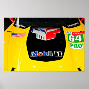 Chevrolet Corvette C7.R Front View Poster
