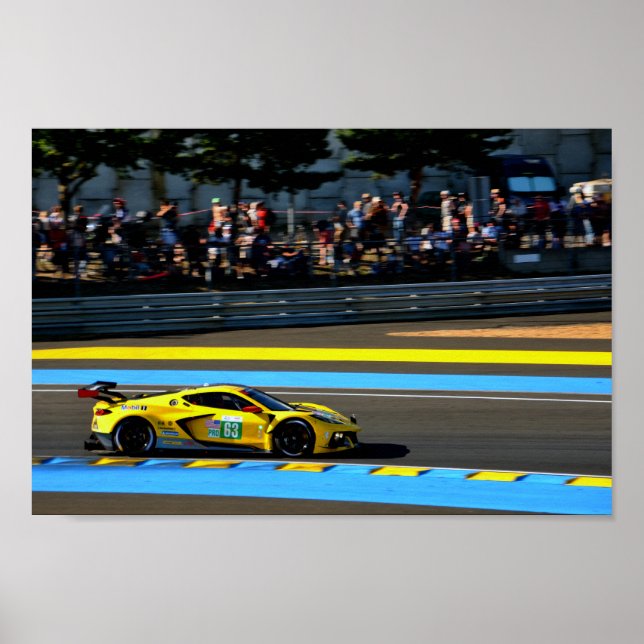 Chevrolet Corvette C8.R 24 Hours of Le Mans 2022 Poster (Front)