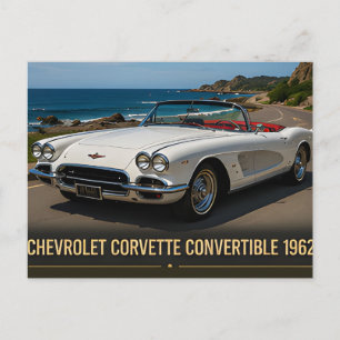 Chevrolet Corvette Convertible 1962 Postcard
