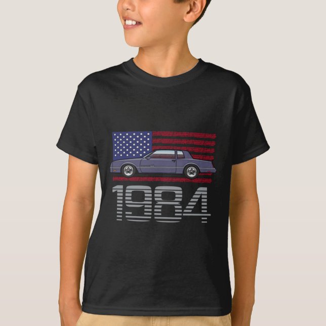 Chevrolet Monte Carlo Blue 1984  T-Shirt (Front)