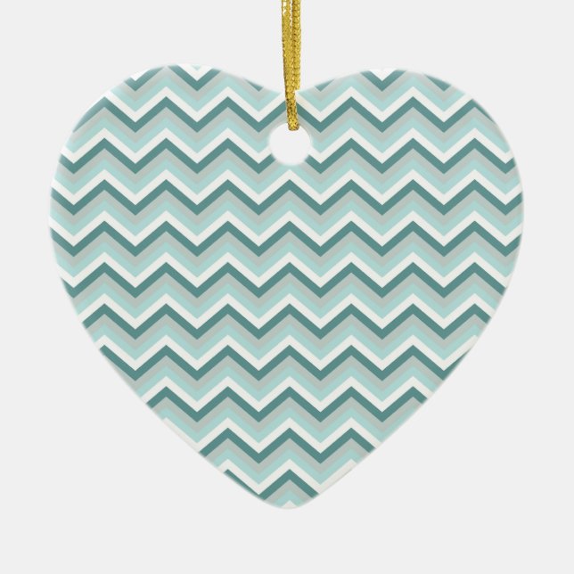 chevron3a.png ceramic ornament (Front)