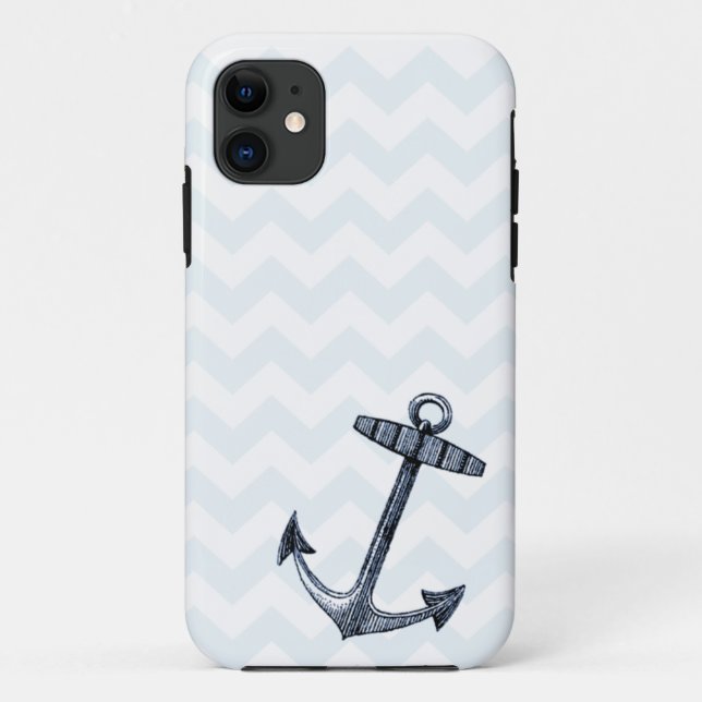 Chevron and Anchor iPhone 5 Case (Back)