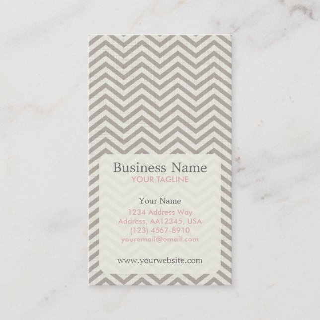 Chevron Appointment Business Card (Front)