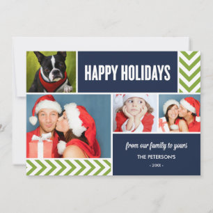 CHEVRON ARROWS   HOLIDAY PHOTO CARD