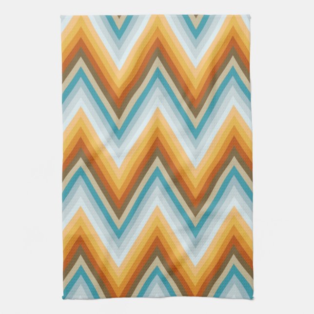 Chevron Background Pattern Kitchen Towel (Vertical)