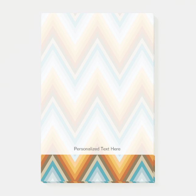 Chevron Background Pattern Post-it Notes (Front)
