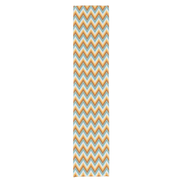 Chevron Background Pattern Short Table Runner (Front)