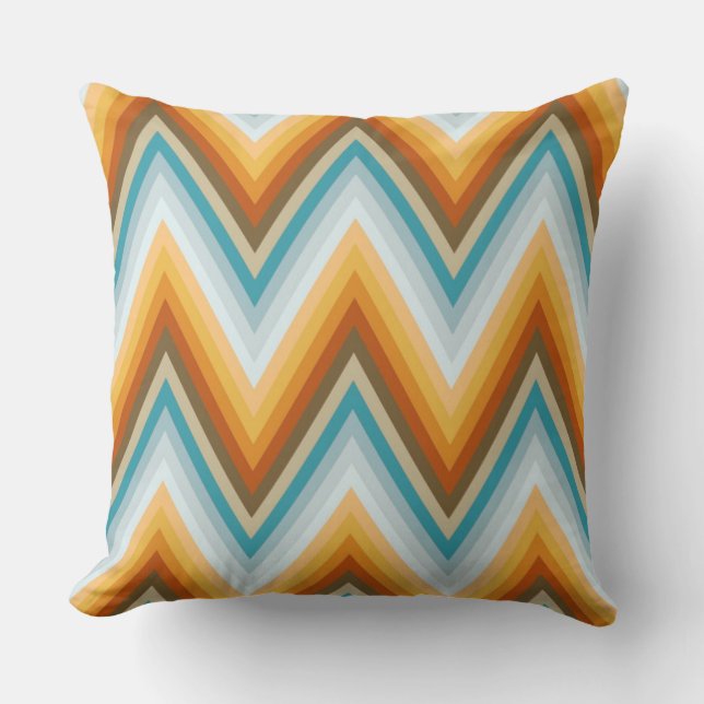 Chevron Background Pattern Throw Pillow (Front)