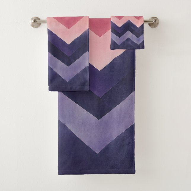 Chevron Bath Towel Set (Insitu)