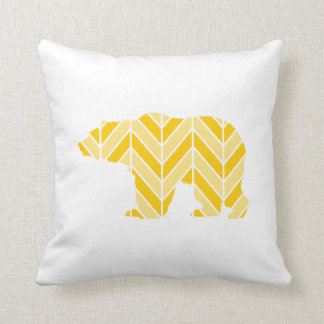 Chevron Bear Throw Pillow