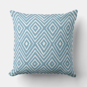 Chevron bleu clair Chevron oreiller à lancer géomé