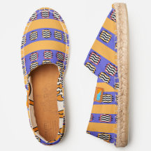 Chevron + bleu + Espadrilles jaune