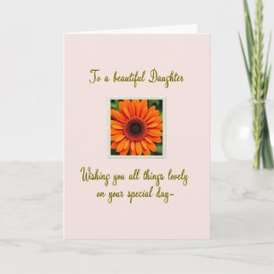 Chevron Blossom Photo Card