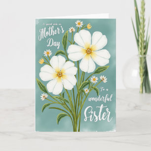 Chevron Blossoms Wishes Card