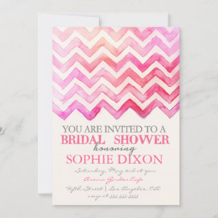 Chevron Bridal Shower Invitation