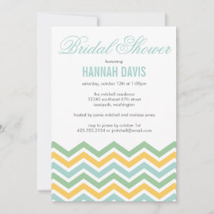 Chevron Bridal Shower Invitation