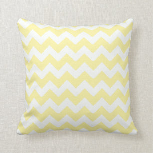 Chevron Buttercup Yellow Throw Pillow